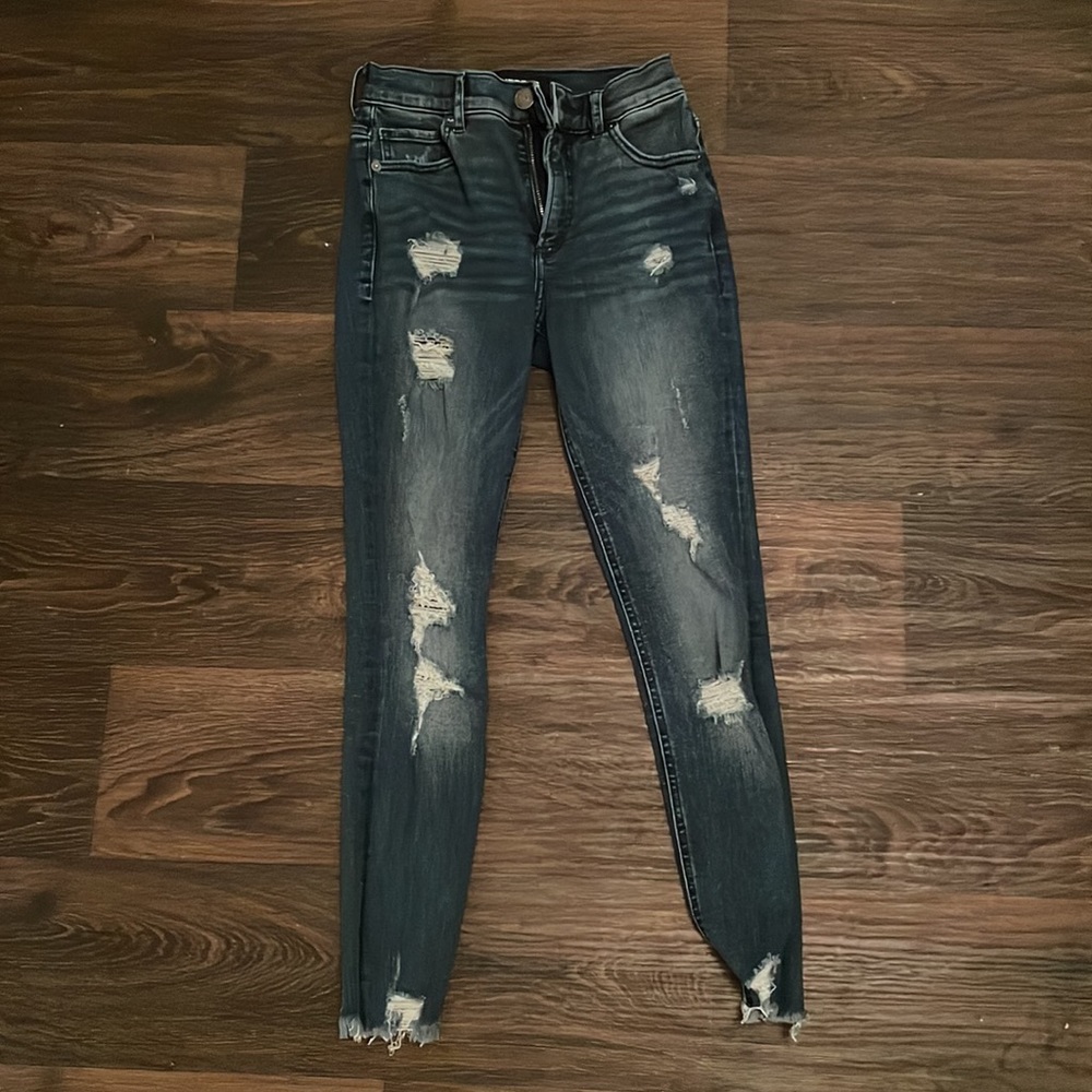Express Petite Skinny Ripped Jeans - Picture 2 of 6